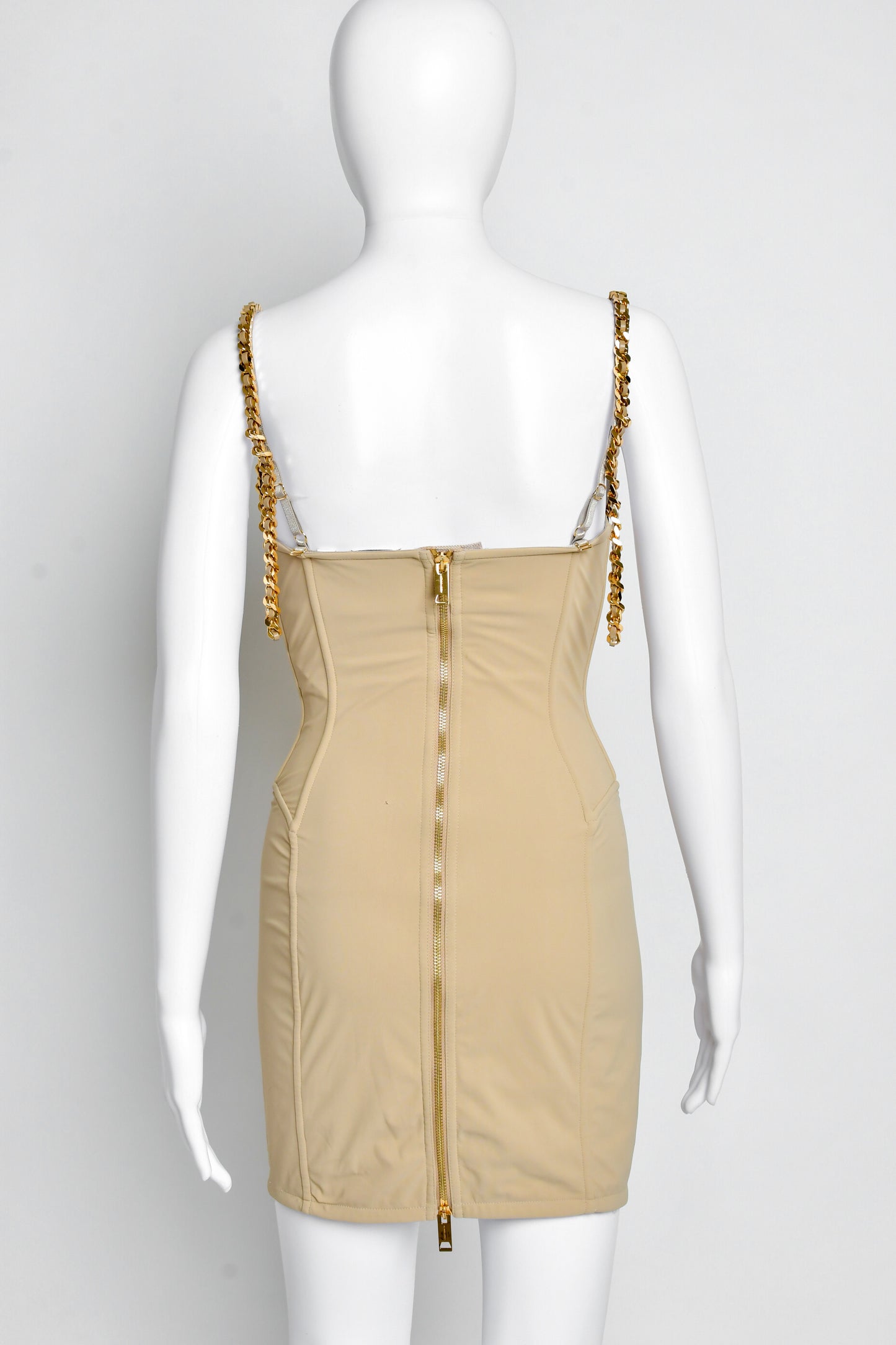 Burberry- Chain Trimmed Corset Dress