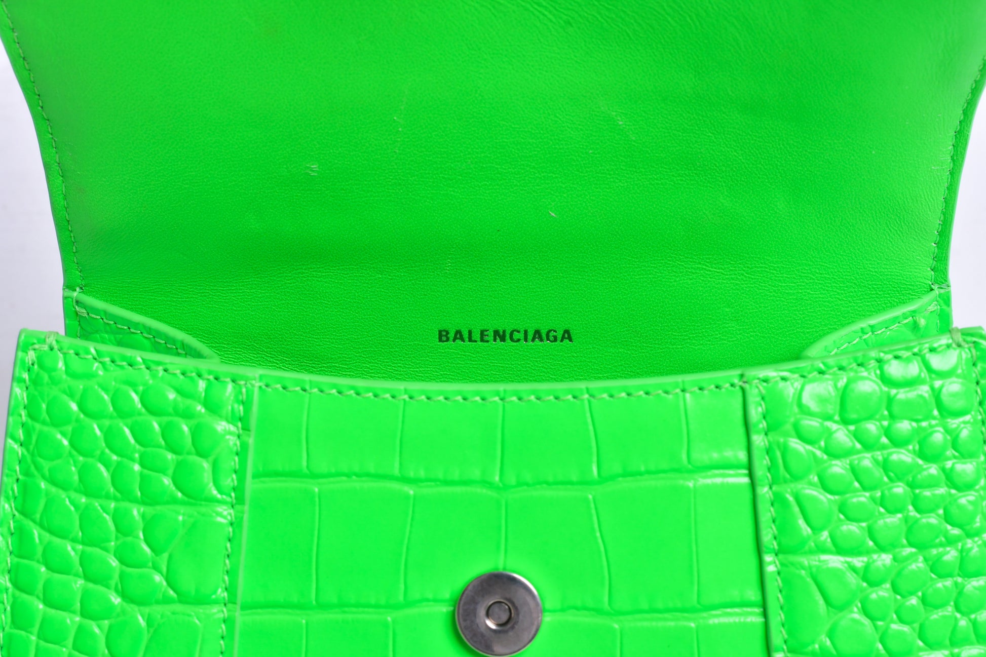 Balenciaga HOURGLASS crocodile handbag – Neo